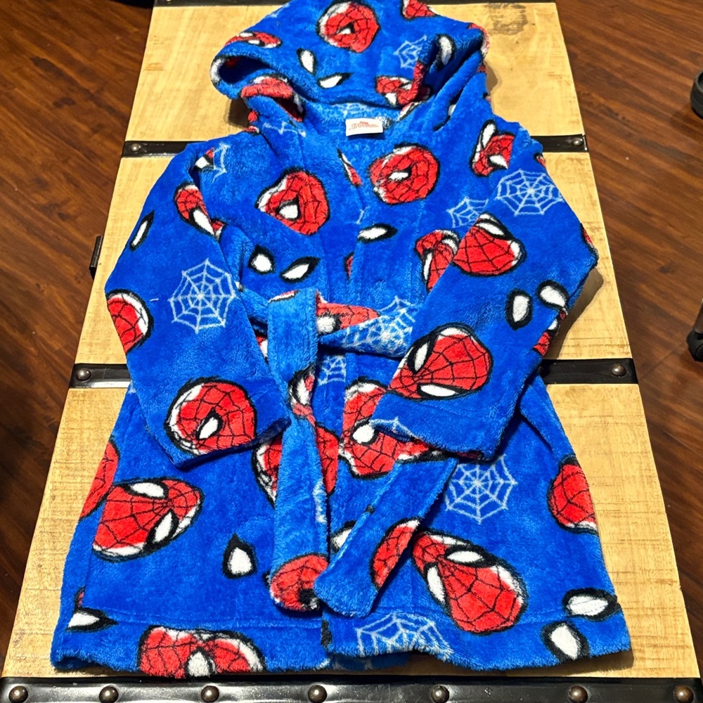Marvel Blue Spider-Man Kids Pajama Robe
